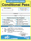 CONDITIONAL PASS (Yellow) Sign