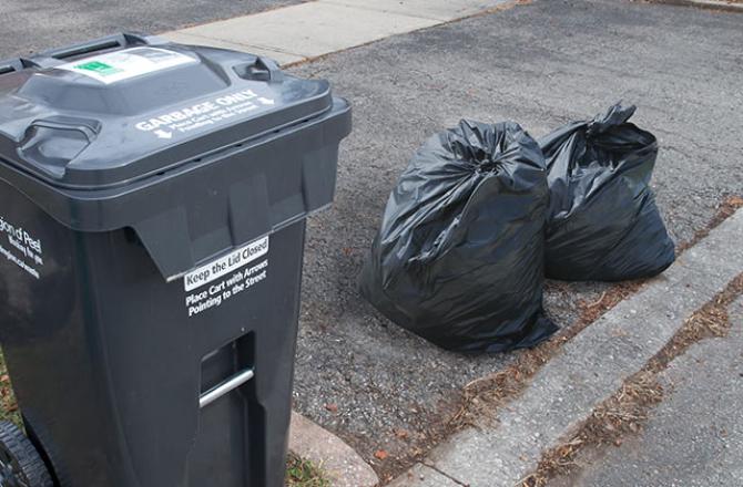 curbside pick up garbage bins