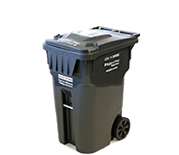 A large sized garbage bin