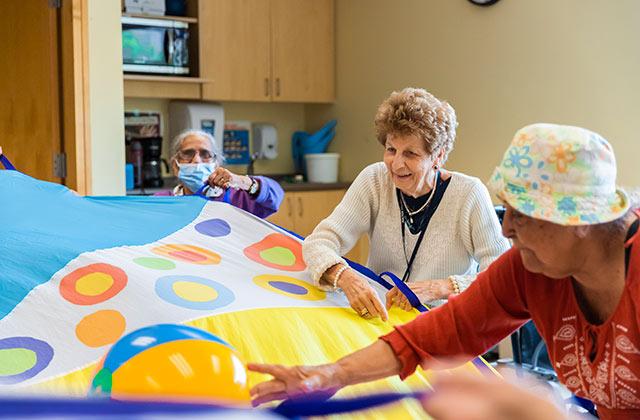 Seniors participating in activity