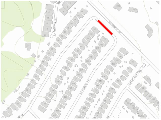 map indicating location of Riverwood Terrace
