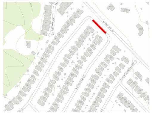 map indicating Riverwood Terrace