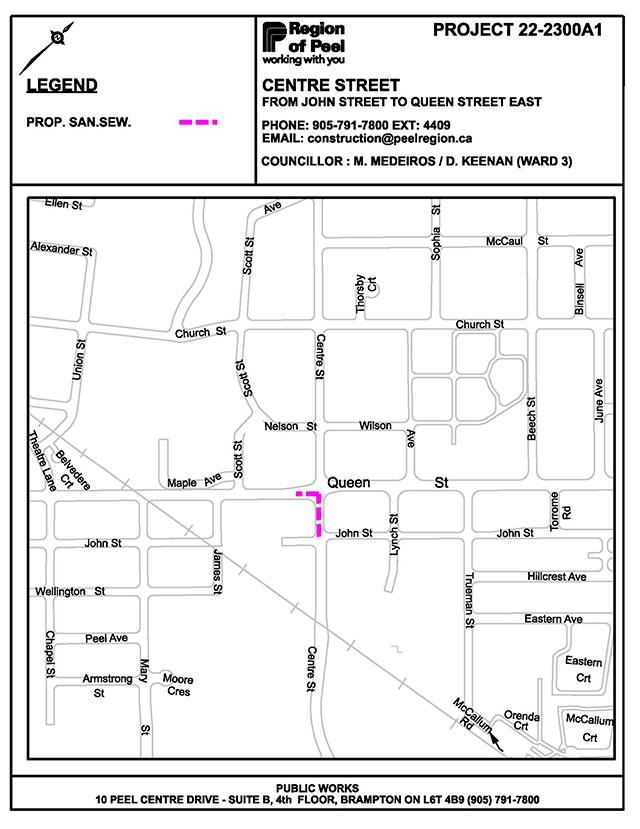 map of centre street