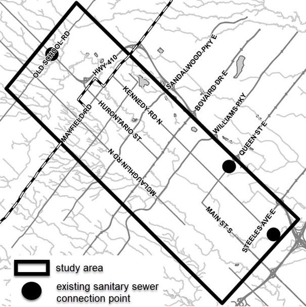 Area of project on Kennedy road