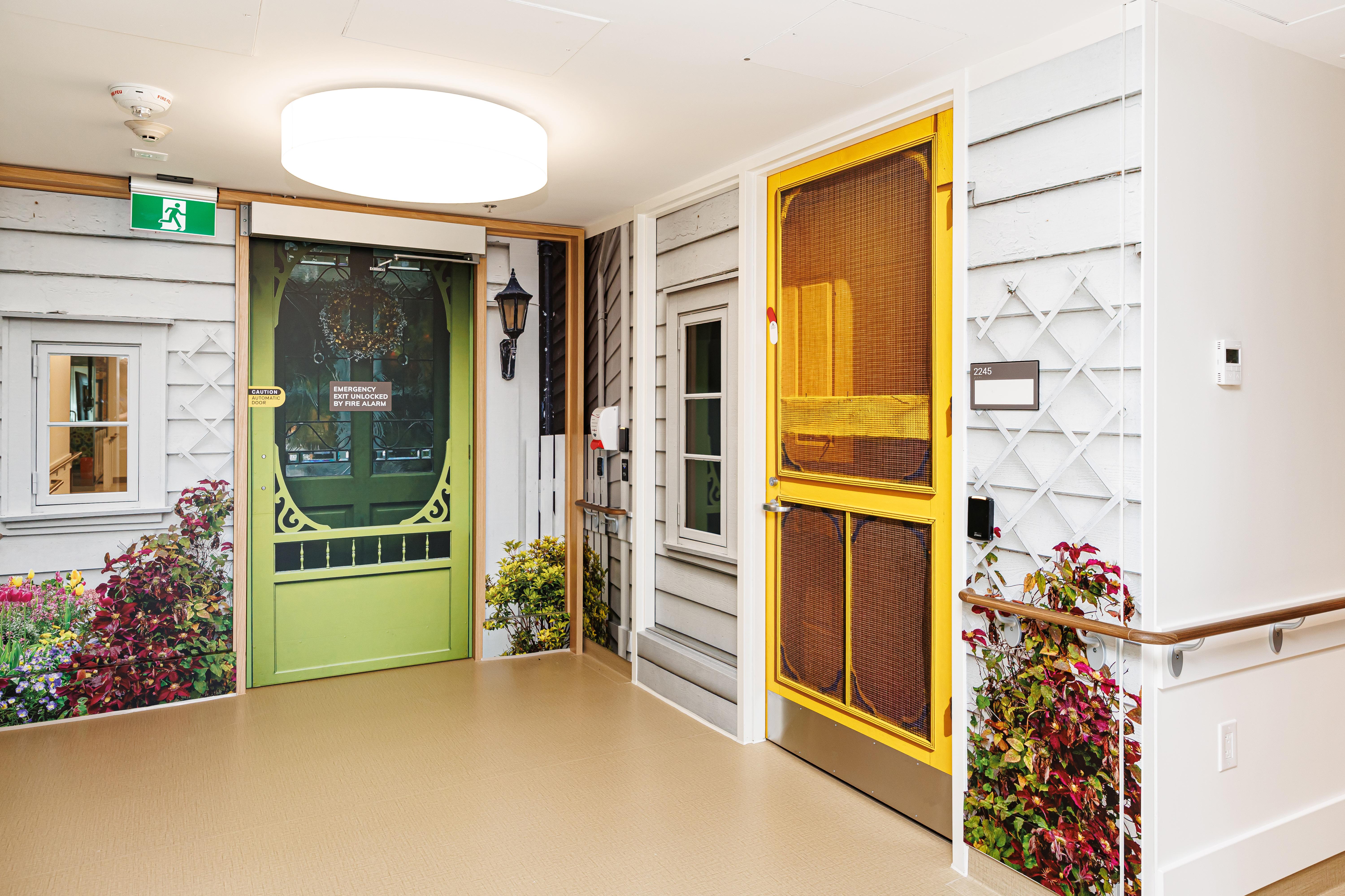 Front door of 2 rooms