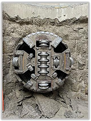 Figure 1: Tunnel breakthrough at Site 9C